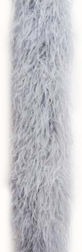 Ostrich feather boa 4 ply - #57 SILVER GREY